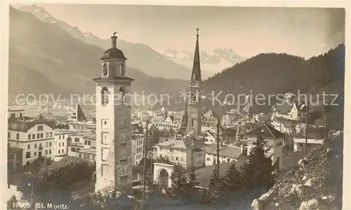 AK / Ansichtskarte  St_Moritz_GR Ortsansicht St_Moritz_GR