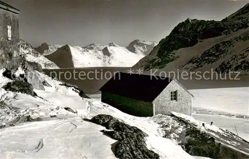 AK / Ansichtskarte  Concordiahuette_2870m_Jungfrau_BE Helsenhorn Eggishorn Borteihorn Mte Leone 