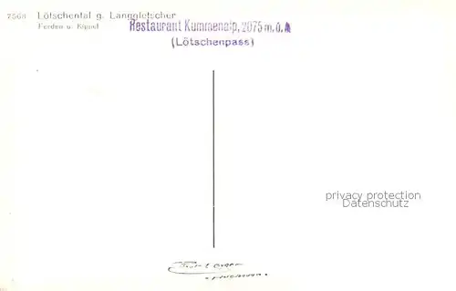 AK / Ansichtskarte  Loetschental_VS mit Langgletscher Ferden und Kippel 