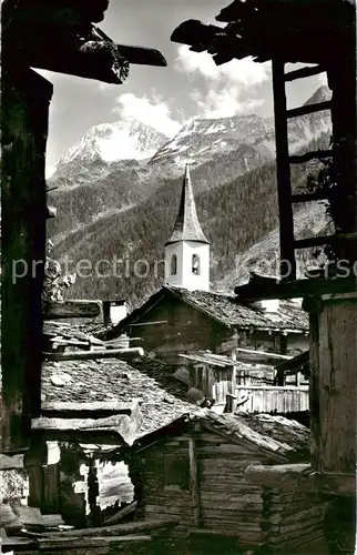 AK / Ansichtskarte  Loetschental_VS mit Kippel und Bietschhorn 