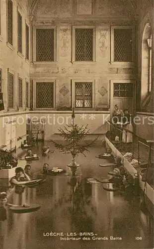 AK / Ansichtskarte  Loeche-les-Bains_VS Interieur des Grands Bains 