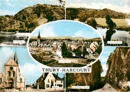 AK / Ansichtskarte  Thury-Harcourt_14_Calvados Le Roc Blanc Vallee de lOrne Eglise La Tranchez du Horn Vue generale 