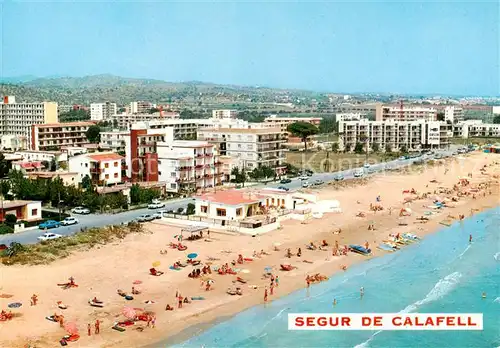 AK / Ansichtskarte  Segur_de_Calafell_Tarragona_ES Playa Fliegeraufnahme 