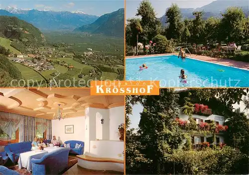 AK / Ansichtskarte  Nals_Nalles_Suedtirol_IT Panorama Pension Kroesshof Zimmer Pool Garten 