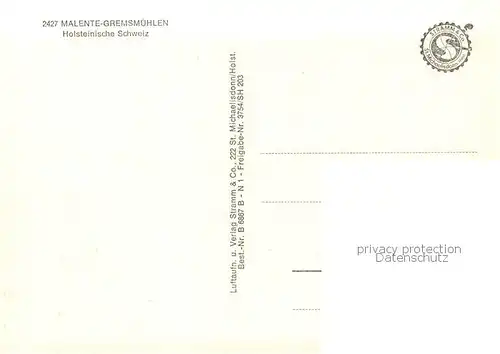 AK / Ansichtskarte  Malente-Gremsmuehlen Fliegeraufnahme Malente-Gremsmuehlen