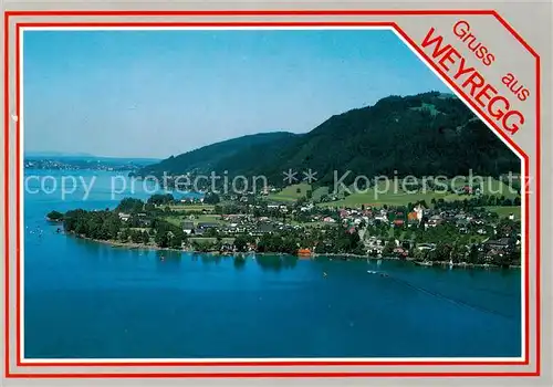 AK / Ansichtskarte  Weyregg_Attersee Fliegeraufnahme Weyregg Attersee