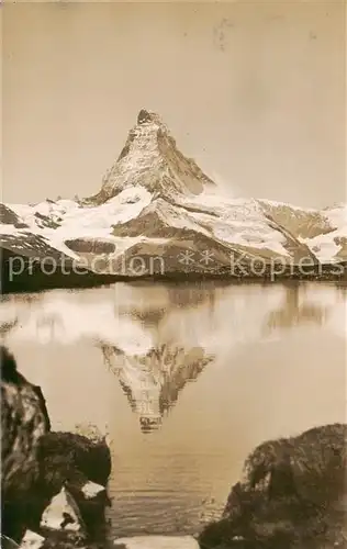 AK / Ansichtskarte  Zermatt_VS Matterhorn Stellisee Zermatt_VS