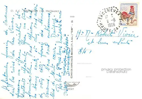 AK / Ansichtskarte  Excenevex_74_Haute-Savoie Vue partielle La Plage 