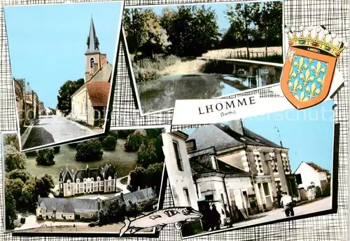 AK / Ansichtskarte  Lhomme_72_Sarthe Eglise Vue partielle 