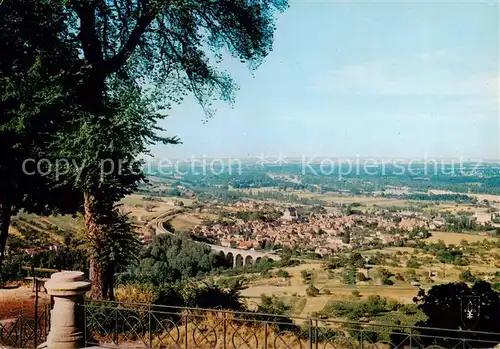 AK / Ansichtskarte  Sancerre_18_Cher Vue generale depuis la Porte Cesar vers la Loire et le Viaduc de Saint Satur 