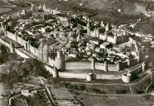AK / Ansichtskarte  Carcassonne_11_Aude Vue aerienne densemble de la Cite 