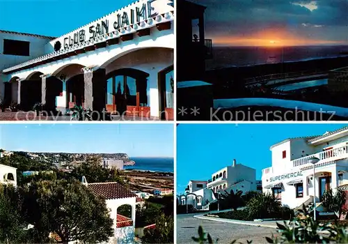 AK / Ansichtskarte 73815984 San_Jaime_Mediteranneo_Menorca_Islas_Baleares_ES Club San Jaime Panorama Supermercado 