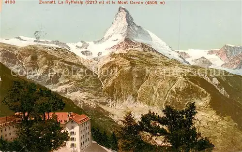 AK / Ansichtskarte  Zermatt_VS Ryffelalp et le Mont Cervin Zermatt_VS