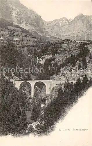 AK / Ansichtskarte  Pont_d_Inden_Leuk_VS Panorama Viaduc 