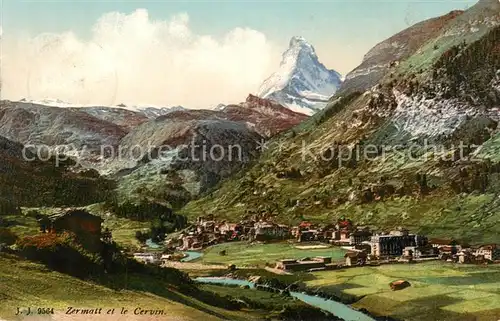 AK / Ansichtskarte  Zermatt_VS et le Cervin Zermatt_VS