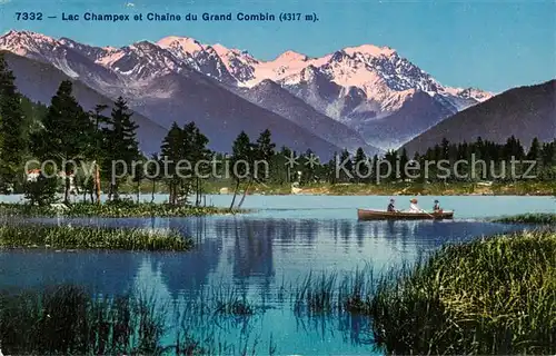 AK / Ansichtskarte  Lac_Champex_VS et Chaine du Grand Combin 