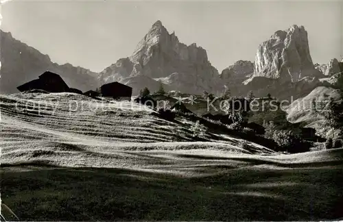 AK / Ansichtskarte  Leukerbad_Loueche-les-Bains_VS Gebirgslandschaft mit Loeshoerner 