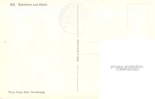 AK / Ansichtskarte  Balmhorn_3699m_BE und Altels 