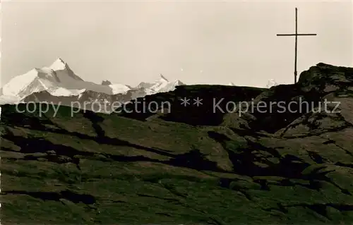 AK / Ansichtskarte  Gemmipass_2322m_VS mit Weisshorn Rothorn Gabelhorn und Matterhorn 