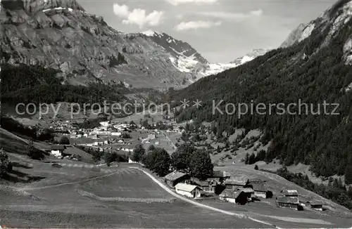 AK / Ansichtskarte  Leukerbad_Loueche-les-Bains_VS mit Doerfli Birchen Balmhorn und Gitzifurgge 