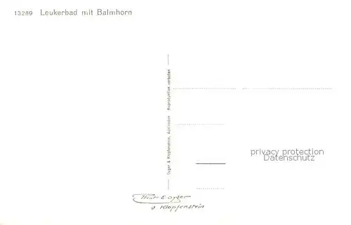 AK / Ansichtskarte  Leukerbad_Loueche-les-Bains_VS mit Balmhorn 