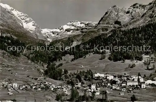 AK / Ansichtskarte  Leukerbad_Loueche-les-Bains_VS mit Balmhorn Ferdenrothorn und Majinghorn 