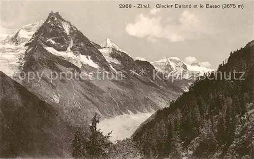 AK / Ansichtskarte  Zinal_VS Glacier Durand et le Besso Zinal_VS