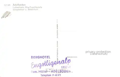 AK / Ansichtskarte  Adelboden_BE Luftseilbahn Birg_Engstligenalp Grosslohner und Rinderhorn 