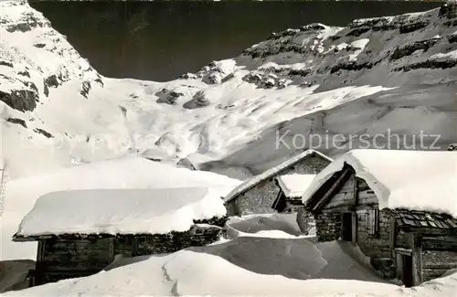 AK / Ansichtskarte  Fluhalp_Leukerbad_VS Gitzifurgge und Ferden Rothorn 