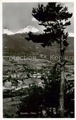 AK / Ansichtskarte  Sierre_Siders_VS Panorama 