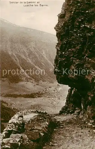 AK / Ansichtskarte  Loeche-les-Bains_VS Sentier de la Gemmi 