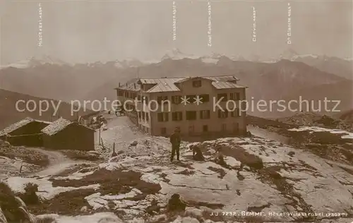 AK / Ansichtskarte  Gemmipass_2322m_VS Hotel Wildstrubel 