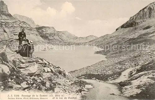 AK / Ansichtskarte  Gemmi_VS Passage de la Gemmi et le Lac de Dauban 