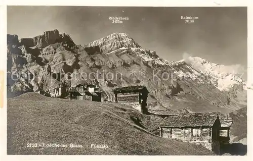 AK / Ansichtskarte  Loeche-les-Bains_VS Fuessalp Rinderhorn Balmhorn 