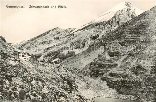 AK / Ansichtskarte  Gemmipass_2322m_VS Schwarenbach und Altels 