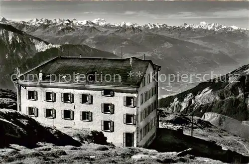 AK / Ansichtskarte  Leukerbad_Loueche-les-Bains_VS Hotel Torrenthorn Walliser Alpen Mt Blanc 