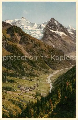 AK / Ansichtskarte  Zinal_VS Rothorn-Besso Gabelhorn Zinal_VS