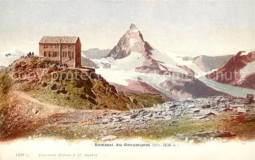 AK / Ansichtskarte  Gornergrat_Zermatt_VS mit Matterhorn 