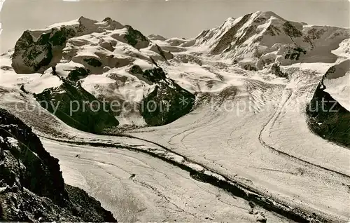 AK / Ansichtskarte  Zermatt_VS Monte Rosa mit Lyskamm Zermatt_VS