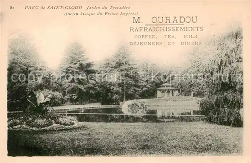 AK / Ansichtskarte  Saint-Cloud_92_Paris Jardin du Trocadero Ancien kiosque du Prince Imperial 