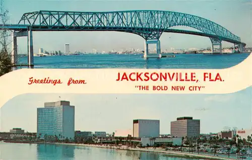 AK / Ansichtskarte  Jacksonville_Florida View of the Isaiah D Hart Bridge across the St Johns River 