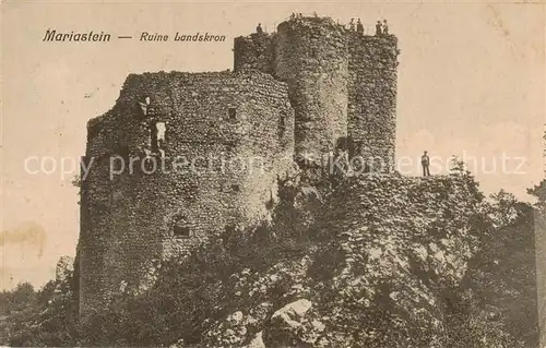 AK / Ansichtskarte  Mariastein_SO Ruine Landskron Mariastein_SO