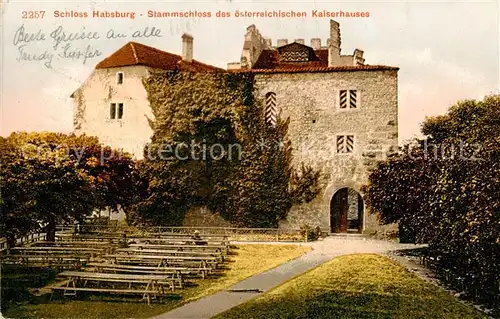 AK / Ansichtskarte  Baden__Wien_AT Schloss Habsburg Stammschloss des oesterr Kaiserhauses 