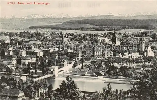 AK / Ansichtskarte  Aarau_AG Blick vom Alpenzeiger Aarau_AG