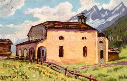 AK / Ansichtskarte Zermatt_VS Mischabel et Chapelle de Winkelmatten Zermatt_VS