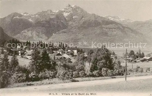 AK / Ansichtskarte Villars__Chesieres_VD et la Dent du Midi 