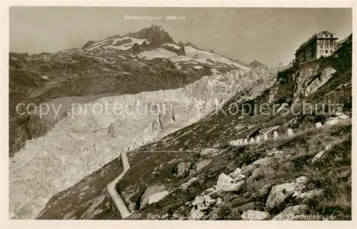 AK / Ansichtskarte Gletsch_1784m_VS Gerstenhoerner Rhonegletscher 