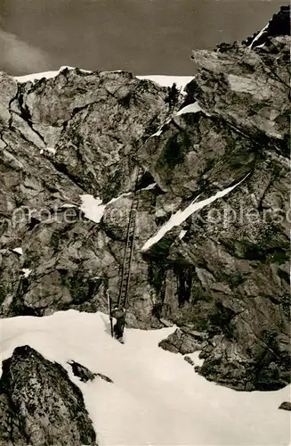 AK / Ansichtskarte Arolla_VS Le Passage des Echelles au Pas de Chevres Arolla_VS