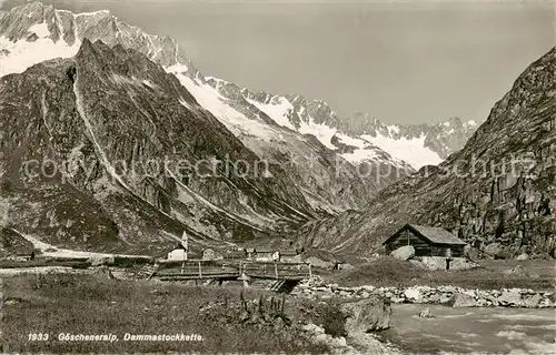 AK / Ansichtskarte Goescheneralp_1715m_Dammagletscher Panorama 