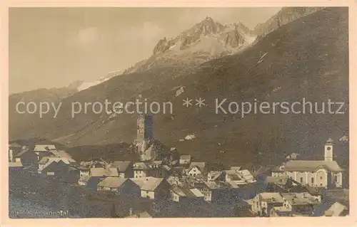 AK / Ansichtskarte Hospental_Hospenthal_UR Panorama 